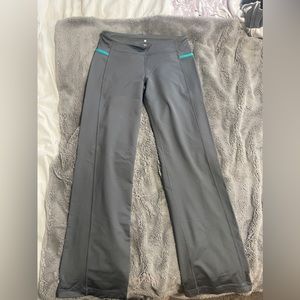 Lululemon Straight Leg Pants, Grey & Light Blue, Sz 6